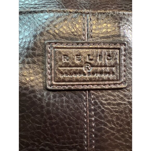 Relic By Fossil Brown Leather Crossbody/Shoulder Bag With Adjustable Strap - Picture 2 of 9